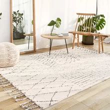 India Imported Wool Handmade Carpet for Living Room Morocco Woven Carpet Bedroom Home Decorative Sofa Coffee Table Floor Mat|Carpet| - AliExpress Small Study Area, Living Room Designs Decor, Rug Interior Design, Bohemian Carpet, Rug Interior, Floor Area Rugs, Handmade Kilim Rugs, Nordic Home, Indian Rugs