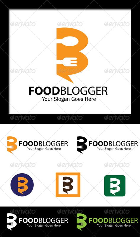 Food Blogger Logo is simple logo for food blog - Ai andEPS _ CMYK and RGB - 300 dpi - 100 vector - Fullyeditable - Used Font Food Blogger Logo, Logo For Food, Letter B Logo, B Letter Logo, Blogger Logo, B Logo, Restaurant Logo, Food Logo, Logo Restaurant