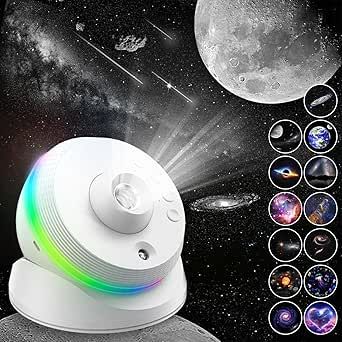 Galaxy Projector, 13 in 1 Meteor HD Planetarium Star Projector, 360° Rotating Extra-Large Area, Timed Starry Night Light for Kids Adults Bedroom Ceiling Home Theater Living Room Décor Theater Living Room, Adults Bedroom, Starry Night Light, Galaxy Projector, Galaxy Lights, Lounge Party, Star Projector, Andromeda Galaxy, Adult Bedroom