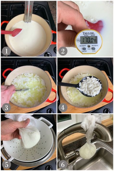 Queso Fresco Recipe, Cheese Night, Cheese Recipes Homemade, Queso Fresco Cheese, Cheese Making Recipes, Making Cheese, Cheese Homemade, Diy Cheese, Baking Basics