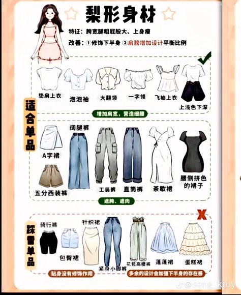 Chubby Outfit Ideas, Pear Body Shape Outfits, Pear Shape Fashion, Pear Shaped Outfits, East Asian Fashion, Pear Shaped Women, Colour Combinations Fashion, Pear Body, Pear Body Shape