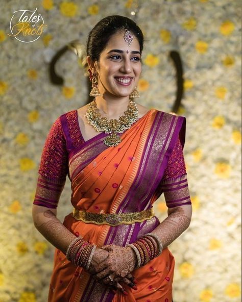 Pattu Saree Latest Collection, Pattu Saree With Jewellery, Wedding Sarees South Indian Latest Bride, Pellikuthuru Function Outfits, Pelli Pattu Sarees, Pelli Kuthuru Sarees, Traditional Pattu Saree, Pellikuthuru Sarees, Engagement Blouse Designs