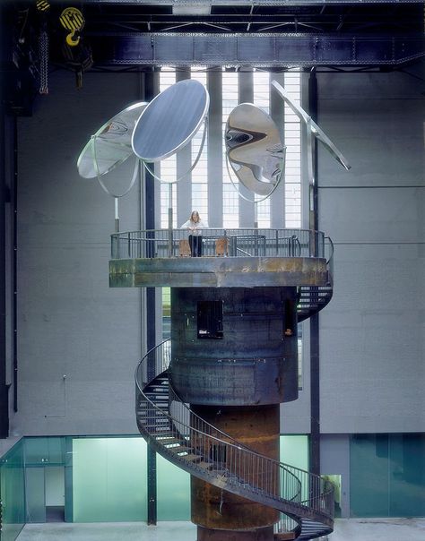 Turbine Hall, Louise Bourgeois, Modern Stairs, Watch Tower, Tate Modern, Metal Sculpture, Table Fan, Installation Art, Storytelling