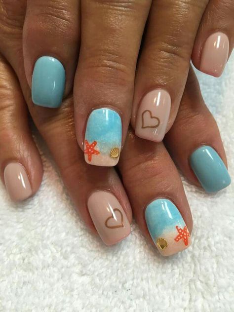 Cruise Worthy Nails, Miami Beach Nails, Tropical Cruise Nails, Aruba Vacation Nails, Bahama Nail Ideas, Beach Vacation Nails 2023, Beach Nail Designs Vacations, Florida Nails Vacations, Hawaii Vacation Nails