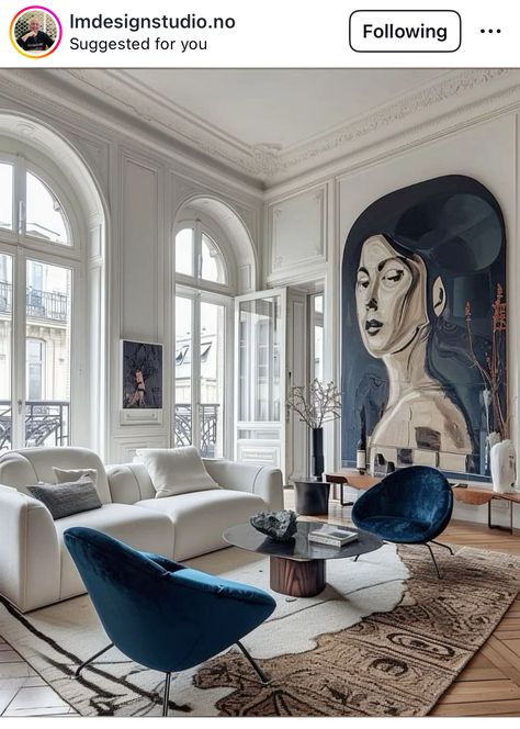 Parisian Interior, Neoclassical Interior, Design Salon, Classic Interior Design, French Interior, Classic Interior, Home Room Design, Apartment Interior, Dream Home Design