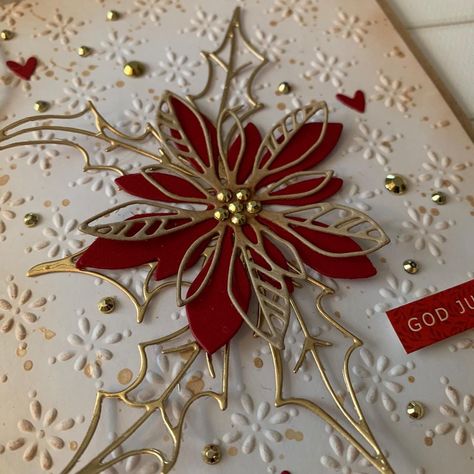 @fredrikkeap on Instagram: “2 Christmas cards ready to send to friends this Christmas 😊❤️✨ #timholtzholiday2021 #timholtzchristmas #timholtz #sizzix…” Sizzix Christmas Cards Ideas, Sizzix Christmas Cards, Tim Holtz Christmas Cards, Poinsettia Dies, Sizzix Christmas, Christmas Papercrafts, Sample Christmas Cards, Send To Friends, Poinsettia Cards