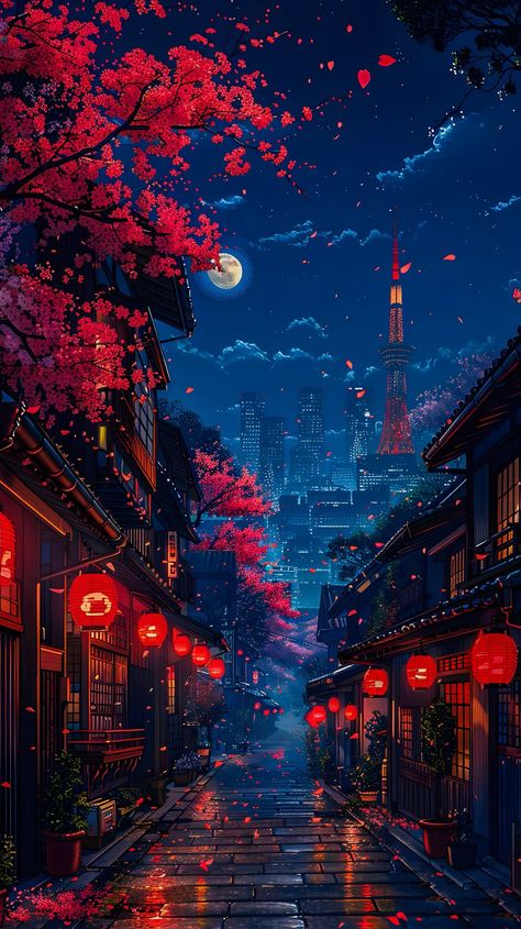 Cool Animated Wallpaper Backgrounds, Lights Trees, Glow Night, Aesthetic Wallpaper Iphone, Cocoppa Wallpaper, Pretty Backgrounds, Japon Illustration, Cool Wallpapers Art, Wallpaper Size