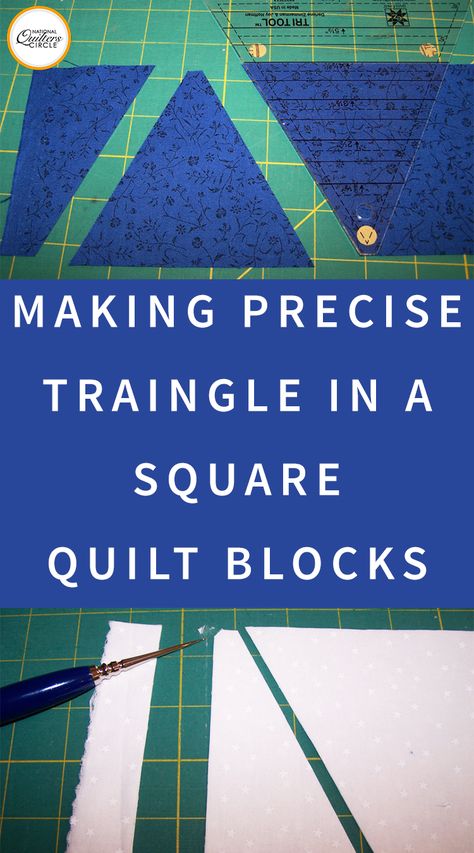 Tri Recs Quilt Patterns, How To Make Triangles For Quilts, Quilts Using Tri Recs Rulers, Triangle In A Square Quilt Block, Falling Triangle Quilt, Equilateral Triangle Quilt Pattern, Equilateral Triangle Quilt, 1/4 Square Triangle Quilts, Triangle Quilt Tutorials