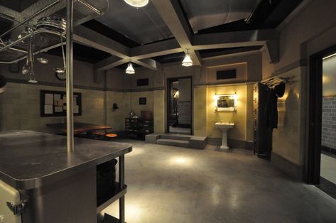 Supernatural Bunker Layout, Spn Dr, Supernatural Dr, Supernatural Bunker, Upper Michigan, Supernatural Episodes, Men Of Letters, Crow's Nest, Industrial Kitchen