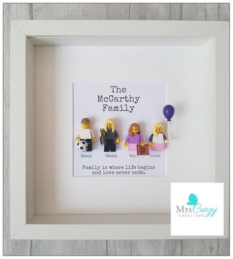 Lego Family, Family Frame, Fairy Wands, Family Frames, Family Picture, Craft Box, Together Forever, Diy Arts And Crafts, Cute Crafts