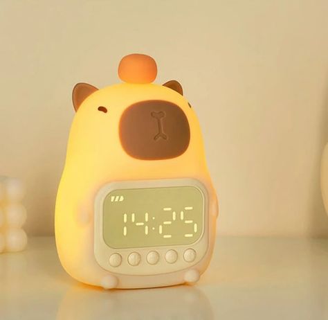 I don’t know about you but I could wake up to this little guy every morning! 🍊New in!! Capybara Night Light Alarm Clock ⏰ Shop link 🔗 thekawaiishoppu.com @thekawaiishoppu #nightlight #alarmclock #bedsidelamp #bedsidelight #kidslight #kidslighting #capybara #capybaras #capys #capybaralover #cutegifts #kawaiishop Light Alarm Clock, Sticker Design Inspiration, Clock Shop, Bedside Lighting, Aesthetic Things, Kawaii Shop, Bedside Lamp, I Don T Know, Don T Know