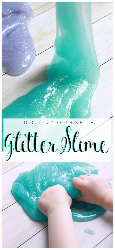 How To Make Slime without Borax Slime Without Borax, Silly Putty, Glitter Slime, Diy Bebe, How To Make Slime, Toddler Snacks, Slime Recipe, Glitter Diy, Diy Slime