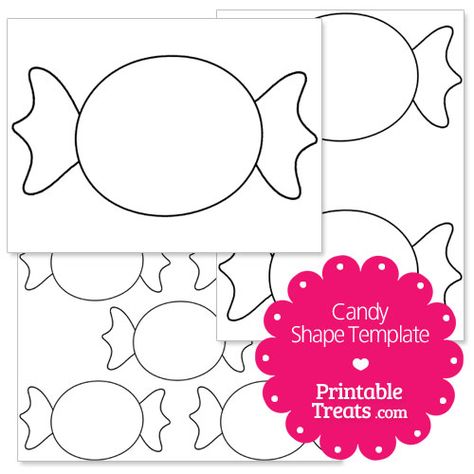 printable candy shape template Candy Template, Candy Theme Classroom, Candy Land Party, Candyland Theme, Candyland Birthday, Shape Templates, Candyland Party, Candy Theme, Candy Decorations