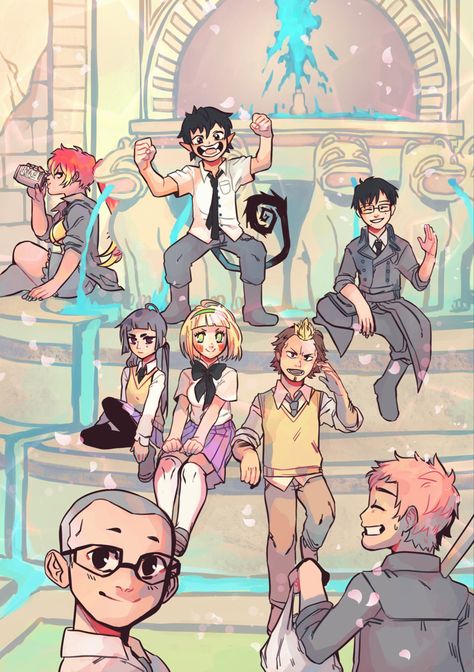 Blue Exorcist Funny, Blue Exorcist Shiemi, Blue Ex, Yukio Okumura, Blue Exorcist Rin, Blue Exorcist Anime, Exorcist Anime, Rin Okumura, Ao No Exorcist