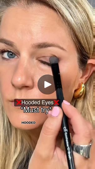 Hooded Eyes Makeup, Makeup For Hooded Eyelids, Makeup Removal Tips, Eyes Makeup Tutorial, Eye Makeup For Hooded Eyes, Elf Eyeshadow, Hooded Eye Makeup Tutorial, Hooded Eyelids, Eye Makeup Application