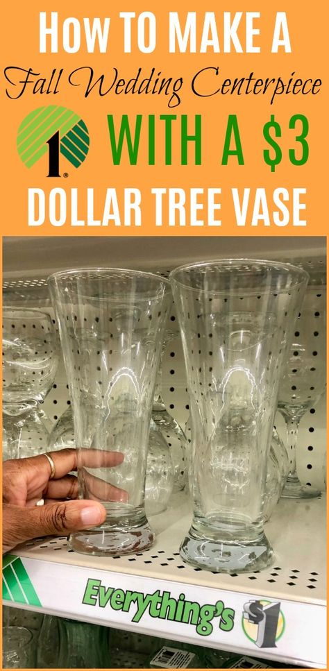 Budget Centerpieces, Cheap Wedding Table Centerpieces, Dollar Tree Vases, Dollar Tree Wedding, Wedding Ideas On A Budget, Wedding Vase, Boda Diy, Wedding On A Budget, Wedding Decorations On A Budget