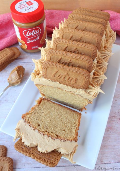 Biscoff Recipes, Biscoff Cake, Loaf Cake Recipes, Biscoff Spread, Loaf Cakes, Lotus Biscoff, Loaf Cake, Food Cakes, Butter Cookies