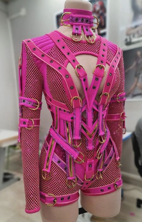 Women’s Wrestling Outfit, Drag Outfit Ideas, Stage Costume Design, Drag Outfits, Wrestling Outfits, Wwe Outfits, Drag Queen Outfits, Lace Belt, Rave Fits