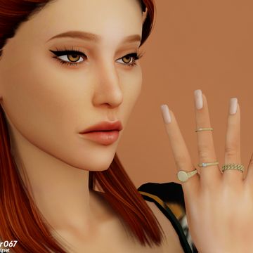 Sims4 Clothes, Sims 4 Collections, Plain Bands, Sims 4 Cas, Sims Community, Ts4 Cc, Electronic Art, Small Rings, Maxis Match