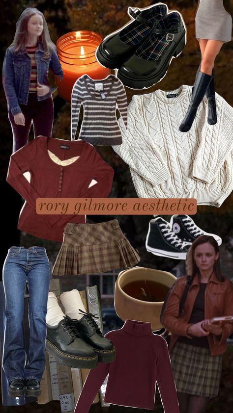 rory gilmore aesthetic 🍂📚 Rory Gilmore Style College, Roy Gilmore, Virgo Outfits, Rory Gilmore Outfits, Rory Gilmore Aesthetic, Gilmore Outfits, Rory Gilmore Style, Gilmore Aesthetic, Gilmore Girls Outfits