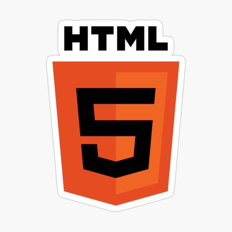 HTML programming language logo by code t-shirt | Redbubble Programming Languages Logo, Html Logo, Programming Logo, Programmer Stickers, Programming Stickers, Coding Stickers, Coding Logo, Tech Stickers, Language Logo