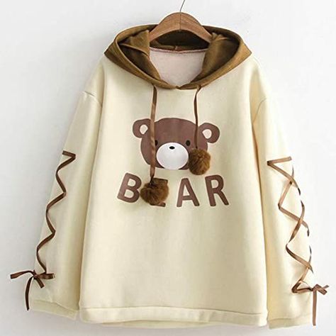 Mel is a sixteen year-old boy who has always had blatter problems, fo… #random #Random #amreading #books #wattpad Bear Ear Hoodie, Harajuku Hoodie, Kawaii Bear, Kawaii Clothing, Bear Hoodie, Yellow Outfit, Cute Hoodie, Women Hoodies, Women Sweatshirts