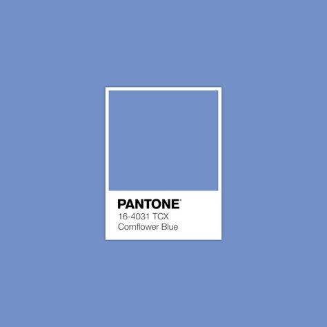 Discover Inspirational Pantone Color Palette · FHI Cotton TCX · Lab 59,44 ‑0,52 ‑32,54 · sRGB 115 145 200 · HEX 7391C8 · PANTONE 16-4031 TCX Cornflower Blue Color Library, Pantone Swatches, Pantone Palette, Pantone Colour Palettes, Spring Color Palette, Idea Design, Blue Colour Palette, Color Inspo, Color Swatch