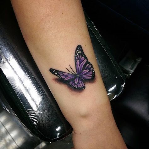 43 Amazing 3D Tattoo Designs for Girls Butterfly Tattoo For Men, Mens Butterfly Tattoo, Butterfly Tattoo Cover Up, Purple Butterfly Tattoo, Colorful Butterfly Tattoo, Butterfly Tattoos On Arm, Amazing 3d Tattoos, 3d Butterfly Tattoo, Butterfly Wrist Tattoo