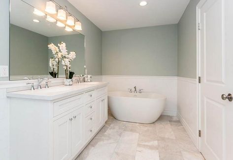 Best Paint Color for Small Bathrooms with No Windows - Designing Idea Master Bath No Windows, Small Bathrooms With No Windows, Bathrooms With No Windows, Bathroom No Window, Small Bathroom Paint Colors, Windowless Bathroom, Window Bathroom, Lake Bathroom, Small Bathroom Paint