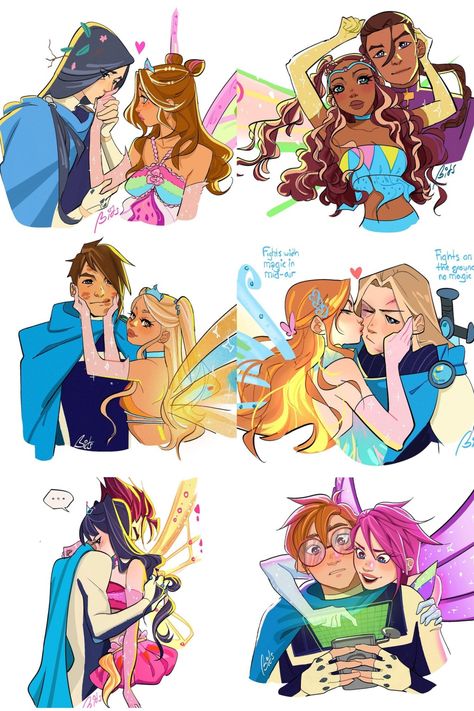 Winx Club Illustration, Winks Club Fanart, Winx Club Art Style, Winx Couples Fanart, Wind Club Fanart, Winx Specialists Fanart, How To Draw Winx Club, Winx Club Specialists Fanart, Winx Club Ships