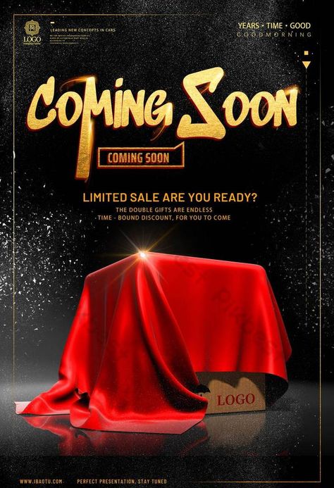 Black gold mysterious new product launches pre-sale autumn promotion release poster Pre Order Design Poster Instagram, Launching Soon Poster, Product Launch Poster, New Products Coming Soon, Product Reveal, Poster Promotion, Poster Images, Poster Graphic, Bottle Design Packaging