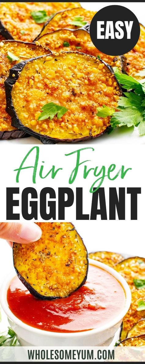 Breaded Eggplant Air Fryer, Air Fryer Eggplant, Plant Recipes, Eggplant Recipes Easy, Homemade French Fries, Vegetable Snacks, Egg Plant, Eggplant Dishes, Air Fryer Oven Recipes