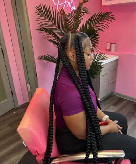 Jumbo Knotless, Braids Jumbo, Quick Braids, Sleek Ponytail Hairstyles, Big Box Braids Hairstyles, Black Ponytail Hairstyles, Cute Braided Hairstyles, Cute Box Braids Hairstyles, Quick Braided Hairstyles