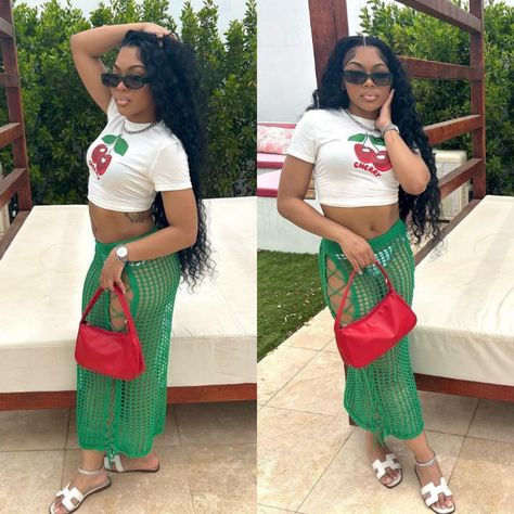 Miami Clothes Outfit Ideas, Summer Beach Outfit Women Vacations Casual Fashion Ideas, Black Girls Vacation Outfits, Jamaica Cruise Outfits, Cruise Outfits Black Women Shein, Jamaica Outfits Black Women Plus Size, Shein Cruise Outfits, Island Outfit Ideas Black Women, Vacation Looks Black Women