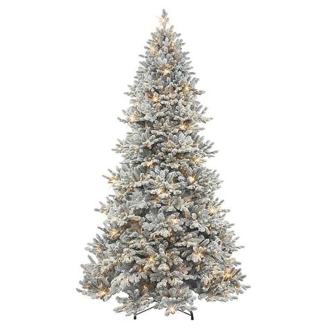 Spruce Christmas Tree, Snow Flock, Prelit Tree, Pine Christmas Tree, Spruce Tree, A White Christmas, Flocked Christmas Trees, Christmas Store, Pine Needles