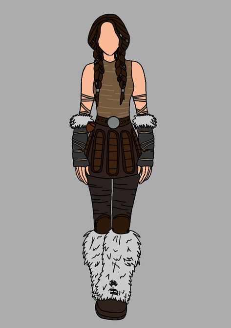 Female Viking Outfit Drawing, How To Train Your Dragon Outfits, Fantasy Training Outfit, Httyd Viking Oc, Httyd Outfits Female, Httyd Clothes, Httyd Oc Viking Female, Httyd Outfits, Viking Outfit Woman Warriors