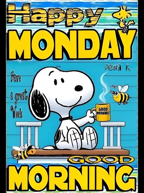 Happy Monday Good Morning, Happy Morning Images, Monday Good Morning, Happy Snoopy, Monday Morning Inspiration, Happy Monday Images, Monday Greetings, Good Morning Monday Images, Happy Monday Quotes