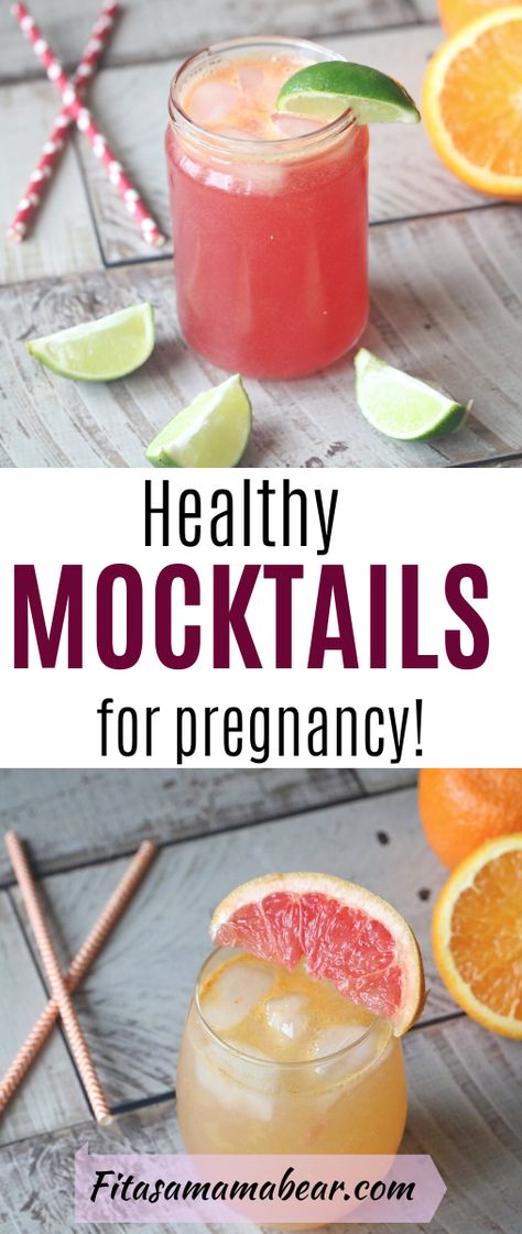 Pregnancy Mocktails, Healthy Mocktail, Pregnant Drinks, Easy Mocktails, Healthy Pregnancy Food, Easy Mocktail Recipes, Pregnancy Snacks, Healthy Cocktails, Mocktail Recipes