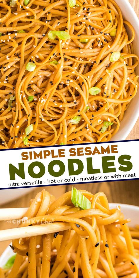 Sesame Noodles With Shrimp, Sesame Noodles Pioneer Woman, Asian Style Side Dishes, Noodle Side Dishes Easy, Side Dish For Sushi, Cold Asian Noodle Recipes, Asian Side Dishes Easy, Oyster Sauce Noodles, Noodles Side Dish