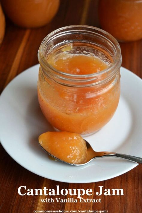 When the melons are ripening faster than we can keep up with them, it's time to make some lightly-sweetened cantaloupe jam. Cantaloupe Jam, Cantaloupe Jam Recipes, Chocolate Coffee Cookies, Marmalade Sandwich, Natural Grocers, Marmalade Recipe, Apple Jelly, Dipped Cookies, Coffee Cookies