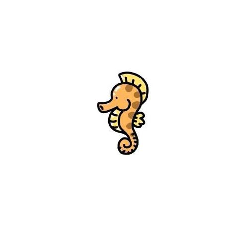 Seahorse Cute Seahorse Drawing, Seahorse Doodle, Seahorse Logo, Seahorse Drawing, Cute Small Drawings, Summer Drawings, Pic Beautiful, Screen Savers Wallpapers, Flat Design Illustration