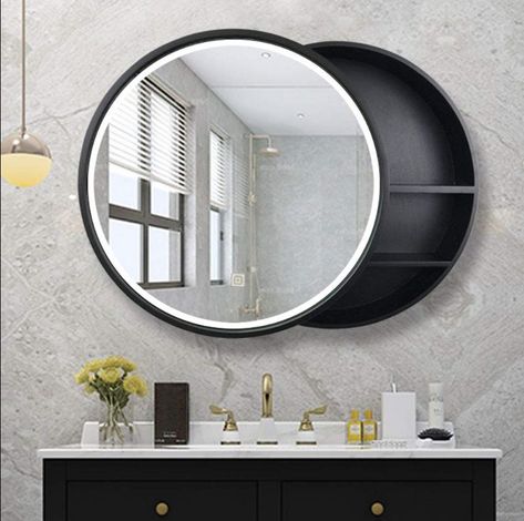 Bathroom Mirrors Uk, Light Up Bathroom Mirror, Mirror Cabinet With Light, Bathroom Mirror With Shelf, Bathroom Mirror Storage, Cheap Bathrooms, Bathroom Mirror Lights, Mirror With Led Lights, Mirror Cabinet