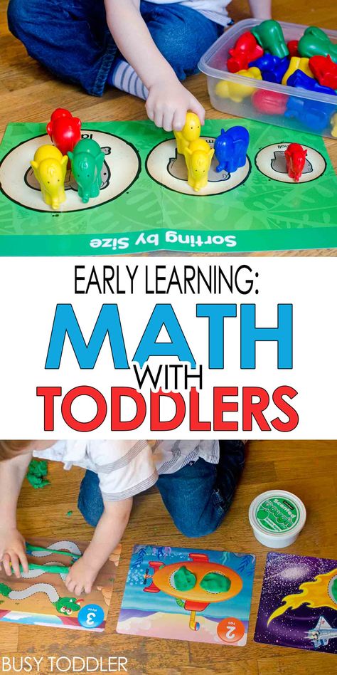 Early Learning: Math with Toddlers - ideas for teaching sorting, number sense and patterning #ad Math Activities For Toddlers, Toddler Math, Infant Lesson Plans, Teaching Toddlers, Early Math, Toddler Snacks, Early Intervention, Busy Toddler, Number Sense