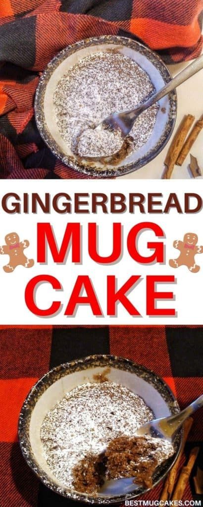 Gingerbread Mug Cake - Best Mug Cakes Gingerbread Mug Cake, Mugcake Recipe, Gingerbread Dessert, Vegan Mug Cakes, Microwave Recipe, Cake Cinnamon, Gingerbread Cake Recipe, Gingerbread Mug, Recipe Cheesecake