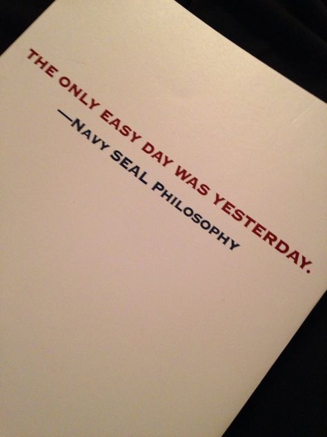 The only easy day was yesterday #navyseals #respect The Only Easy Day Was Yesterday, Honest Quotes, Daily Thoughts, Easy Day, Navy Seals, Moon Art, Philosophy, Cards Against Humanity, Marvel