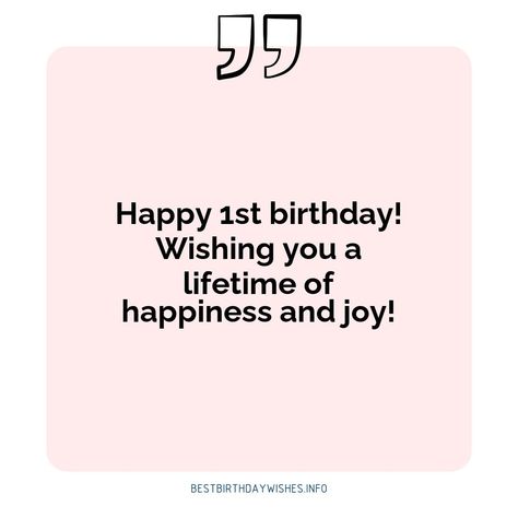 A 1st birthday is a special milestone for parents and children alike, so why not make it extra special by sharing a few of these sweet and loving quot... | # #BirthdayWishes Check more at https://www.ehindijokes.com/sweet-quotes-happy-1st-birthday-wishes/ 1st Birthday Girl Wishes, Happy 1st Birthday Quotes Girl, 1st Birthday Wishes For Baby Girl, 1st Birthday Quotes, Happy 1st Birthday Wishes, 1st Birthday Wishes, Birthday Wishes For Kids, Birthday Girl Quotes