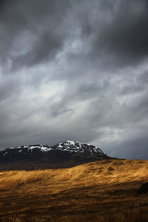 Scottish Highlands Aesthetic, Inspirational Landscapes, Fantasy Sky, Colour Harmony, Golden Aesthetic, Moody Sky, Evolution Art, Higher Art, Moody Landscape