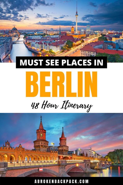 Thinking about spending the weekend in Berlin? ✔ Check out this incredible 2 days in Berlin itinerary and start planning! 3 Days In Berlin, Weekend In Berlin, 5 Days In Berlin, 1 Day In Berlin, Berlin One Day, Berlin In February, Berlin One Day Itinerary, 2 Days In Berlin, Berlin Travel