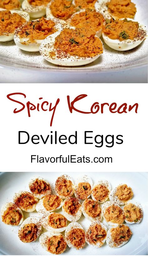 Deviled Eggs Recipe Best Easy, Simple Deviled Eggs, Deviled Eggs Recipe Best, Easy Deviled Eggs Recipe, Simple Deviled Eggs Recipe, Korean Appetizers, Easy Deviled Eggs, Spicy Deviled Eggs, Devilled Eggs Recipe Best