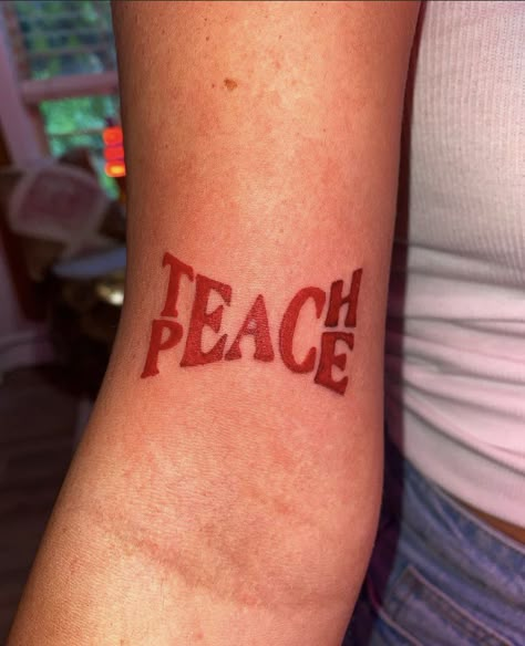 Tattoo Live Free Tattoo, Black People Tattoos, Blessed Tattoo, Red Ink Tattoo, Peace Tattoos, Red Tattoo Ideas, Inner Forearm Tattoo, Mark Tattoo, Wrist Tattoos For Guys